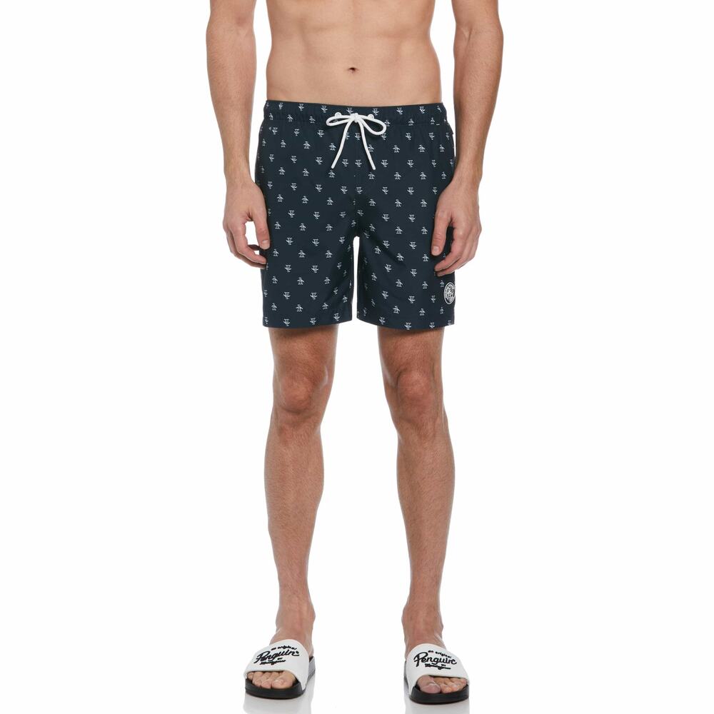 Original Penguin Men’s Re-Pete Swim Trunks Shorts Size XL Dark Sapphire Blue